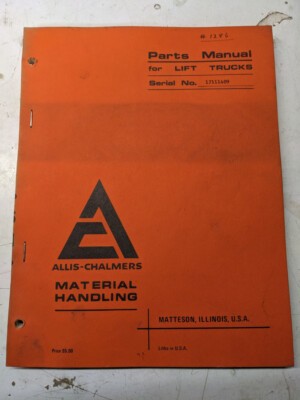 Allis chalmers fork lift truck - fork,