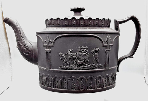 Antique english black basalt - black,
