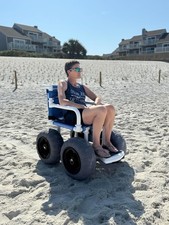Open-Box Beach Wheelchair – 16″ Balloon Tires