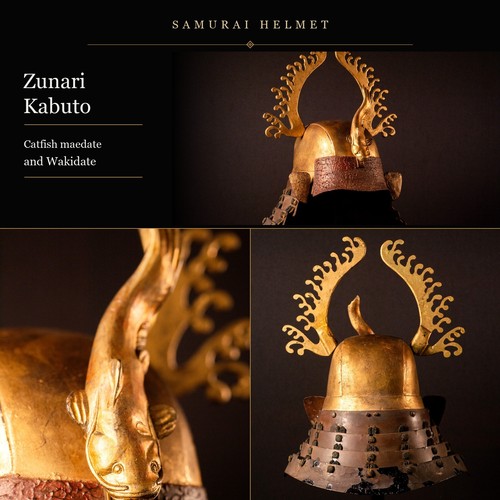 Genuine antique samurai helmet - genuine,