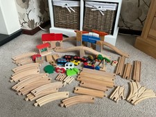 OVER PIECE WOODEN TRAIN SET -
