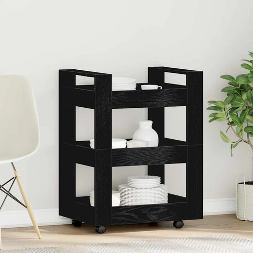 Walplus kitchen trolley - trolley, black