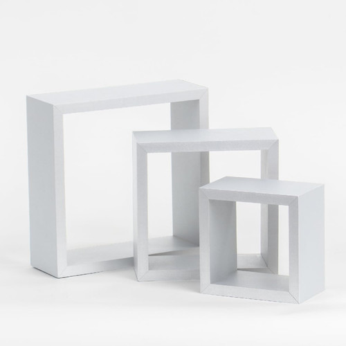 Floating shelves cube shaped - floating, shelves/cube