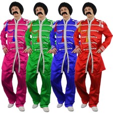 SERGEANT PEPPER MENS COSTUME 1960S ENGLISH BOY ROCK BAND OUTFIT FANCY DRESS