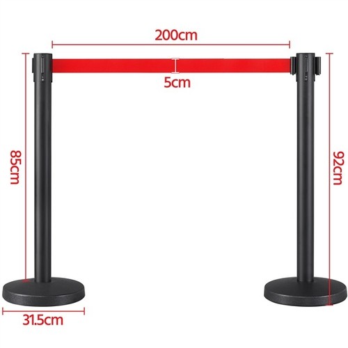 Retractable belt stanchion - retractable,