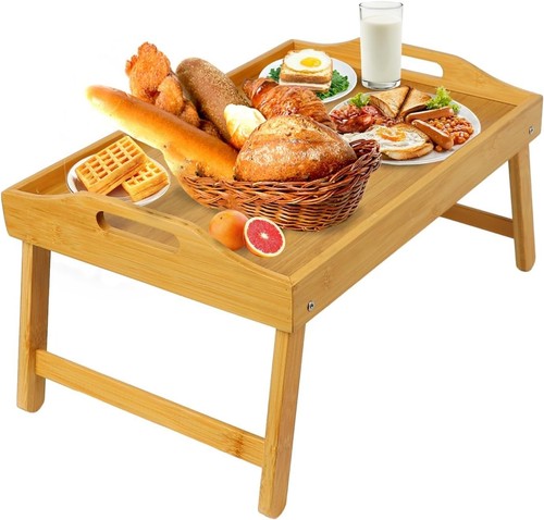 Folding wooden breakfast - breakfast, bed