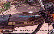 Puch Magnum II ZA 50 Moped Brown Fuel Petrol Tank 1980 Model /FIT FOR