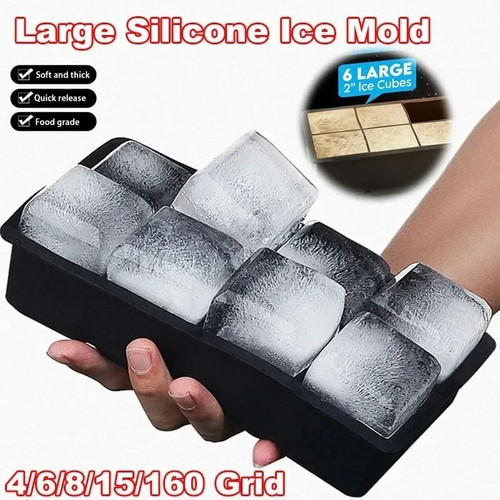 Large silicone ice cube tray - cube,