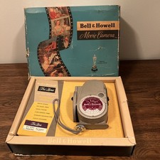 Bell & Howell 8mm Turret Movie Camera In Original Box With Strap