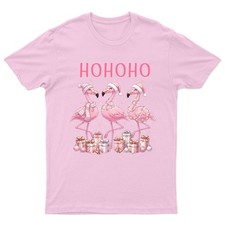 HOHOHO Pink Flamingo Christmas