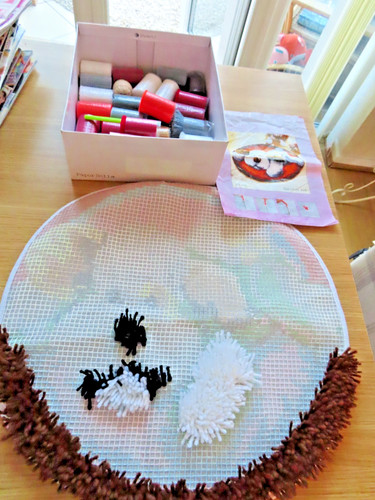 Latch hook rug kit - rug, done)