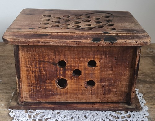 Rustic antique wooden foot - antique,