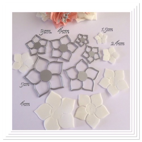 Flower dies sizes foamiran - flower,