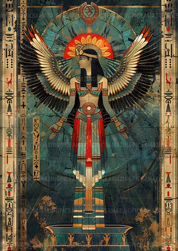 Isis egyptian goddess art - isis,