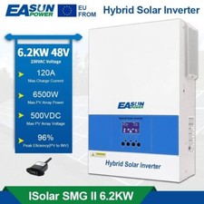 Solar Inverter 48V 6200W Hybrid Off Grid Inverter MPPT 120A PV 60-450V BMS