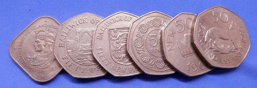 Fifty pence 50p - 50p, size