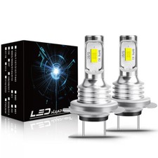 For Volvo S40 II 2004-2012 - H7 Xenon 6000K White LED Headlight Bulbs Kit Qty*2