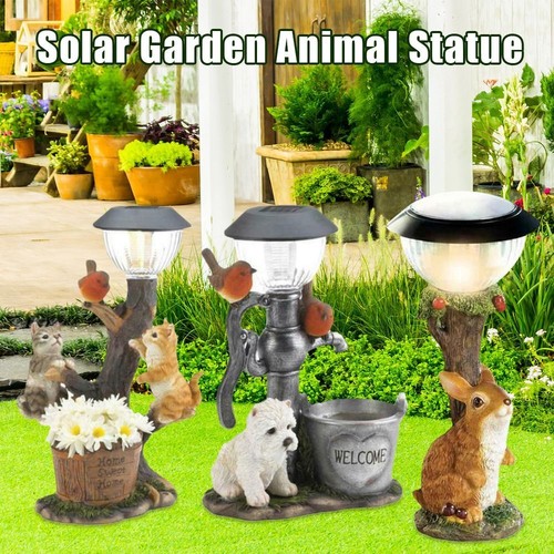 Squirrel statue ornament - squirrel, solar