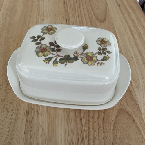 Butter dish autumn leaves - butter,