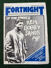 1983 NI Troubles, Fortnight Magazine, Provos Bobby Sands Headline.