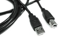 3m USB PC / Fast Data Synch Black Cable Lead for Dell 3100cn Printer