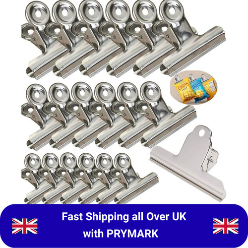 Silver bulldog foldback clips - foldback,