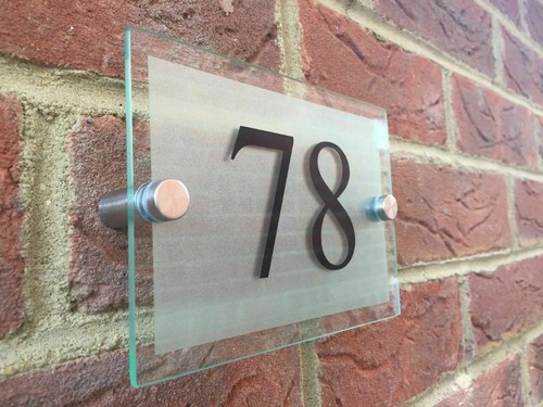 Modern house sign - house,
