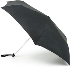 Fulton Miniflat 1 Black Umbrella Compact Lightweight Windproof One Size Unisex