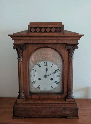 Large antique oak chime - oak, mantle
