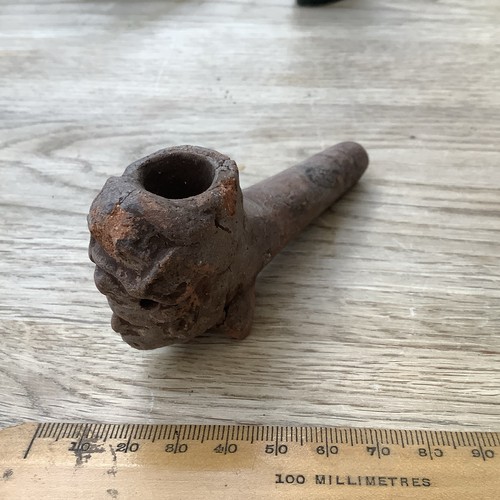 Antique handmade red clay - antique,