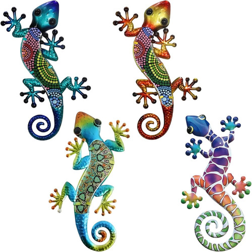 Pack gecko wall decor - gecko,