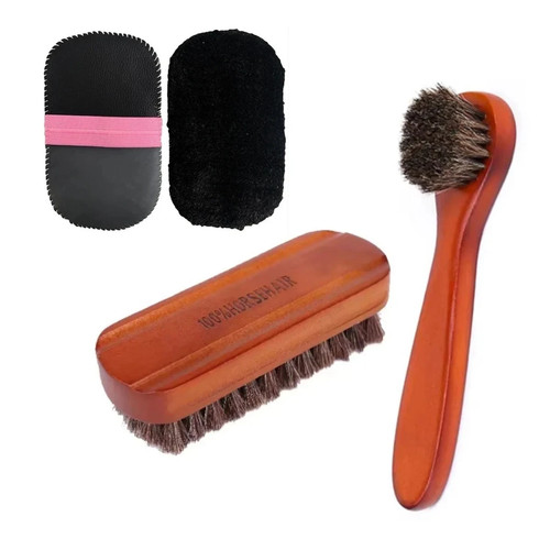 Horsehair shoe brush - brush, &