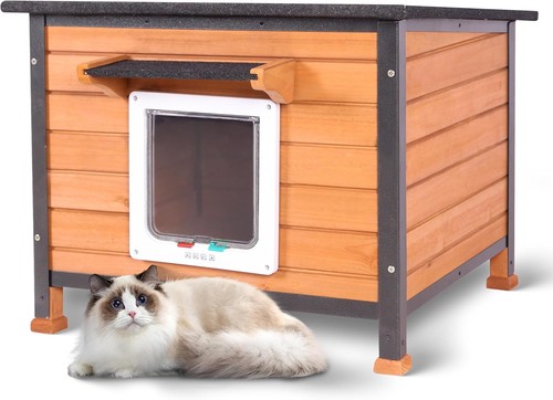 Wooden outdoor indoor cat - &,