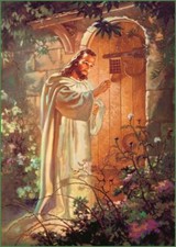 Jesus Christ knocking on door CHRISTIAN Print Poster - 5 SIZES 5x7 to 13x19