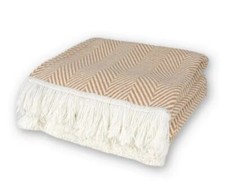 Merino Wool Blanket - Large Throw Bedspread for Sofa Bed, Double Size,...