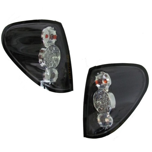 Led rear lights black - black, &