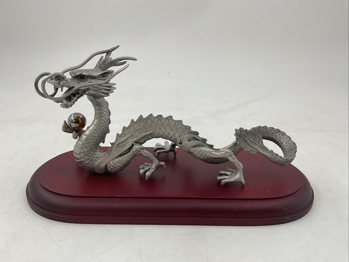 Chinese pewter vintage dragon - pewter,