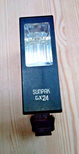 Sunpak gx24 camera flash gun - sunpak,