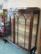 Vintage 1930s Bow Front Glazed