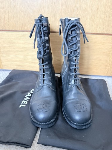 Black chanel real leather - chanel,
