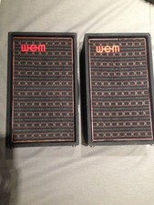 A pair of vintage 1970s WEM