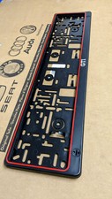 1 x Genuine VW 'GTI' Red Number Plate Holder Frame Surround - Brand New