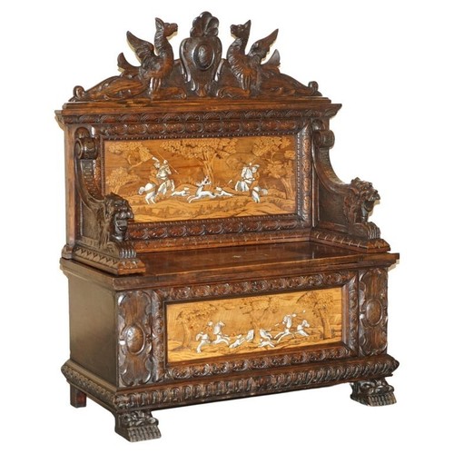 Antique lion griffon - antique, carved