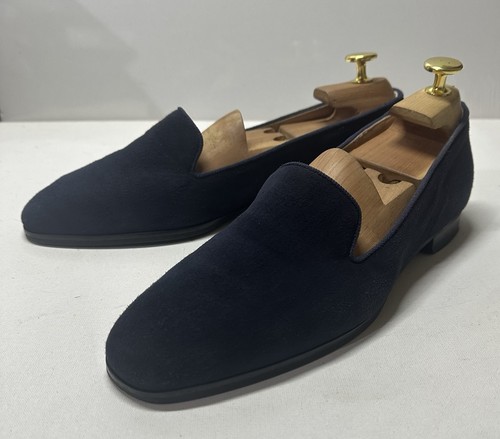 Russell bromley navy suede - &,