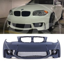 1M STYLE FRONT BUMPER COMPLETE FOG LIGHTS FOR BMW 1 SERIES E81 E82 E88 08-11