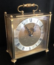 Seth Thomas  mantle clock brass West German Aged With Antique Patina Working.