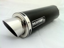 Kawasaki ZX7R 1996 - 2003 Hawk GP Powder Black Stainless Steel Race Exhaust