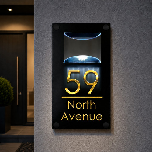 Laser house number plaques - laser,