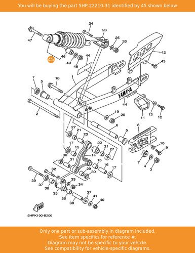 Yamaha shock absorber assy - yamaha,