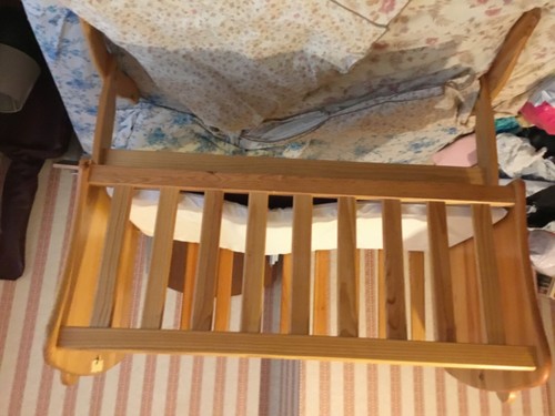 Pine baby cot - pine,